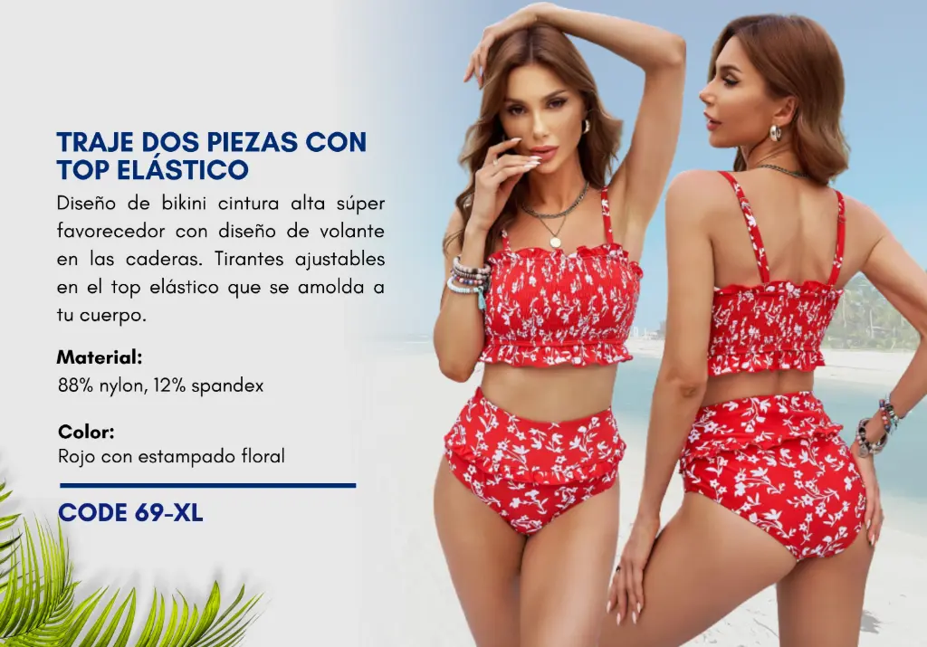 Traje de Baño Para Mujer Extra Large Esencial Swim XL-69
