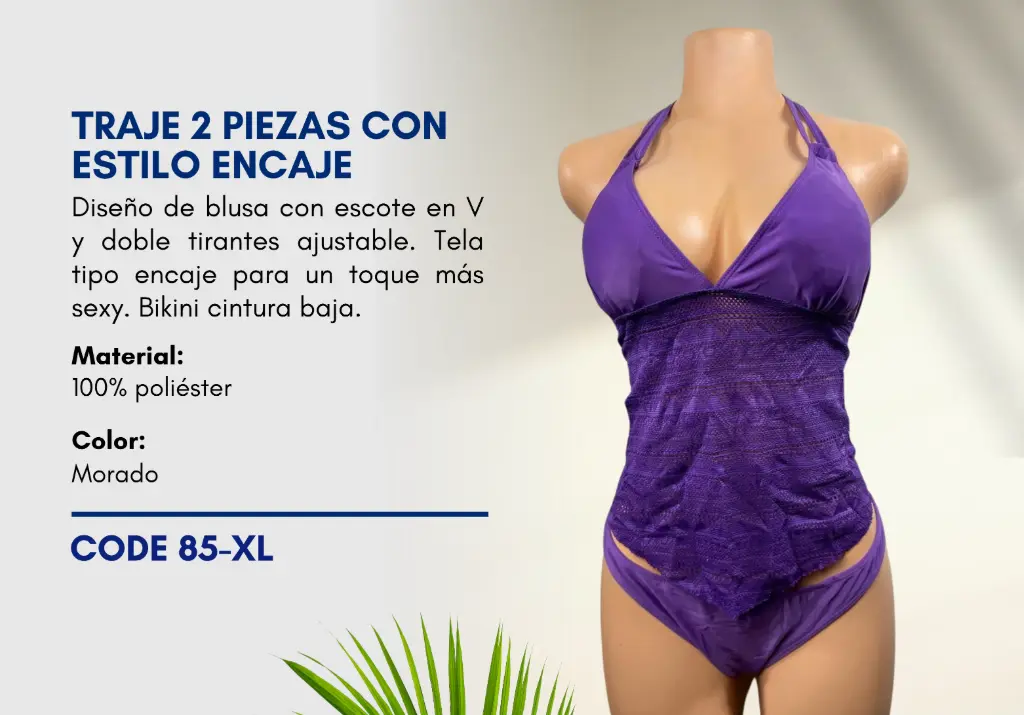 Traje de Baño Para Mujer Extra Large Esencial Swim XL-85