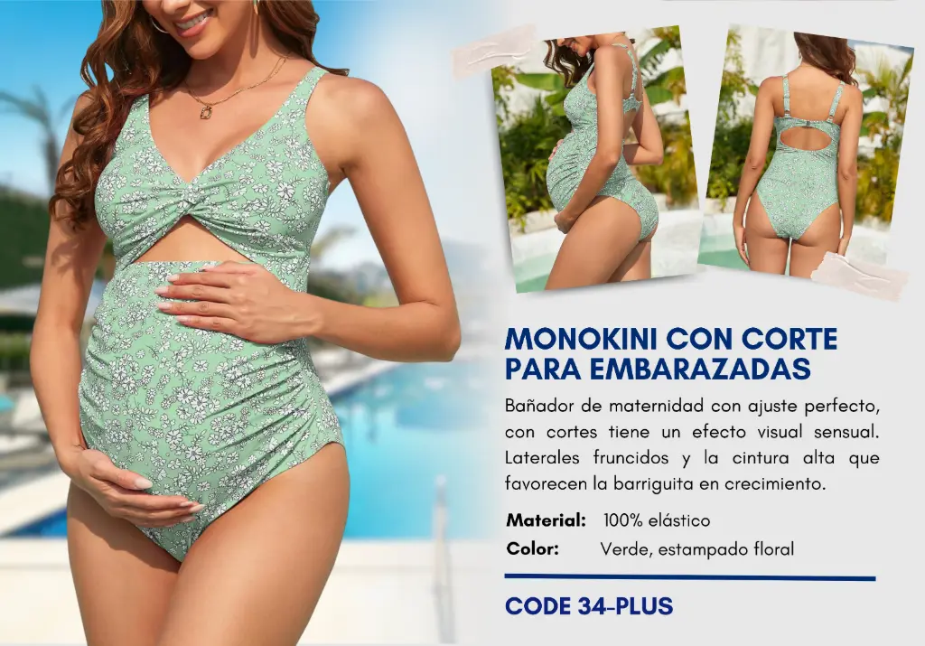 Traje de Baño Para Mujer PLUS Elite Swim PLUS-34