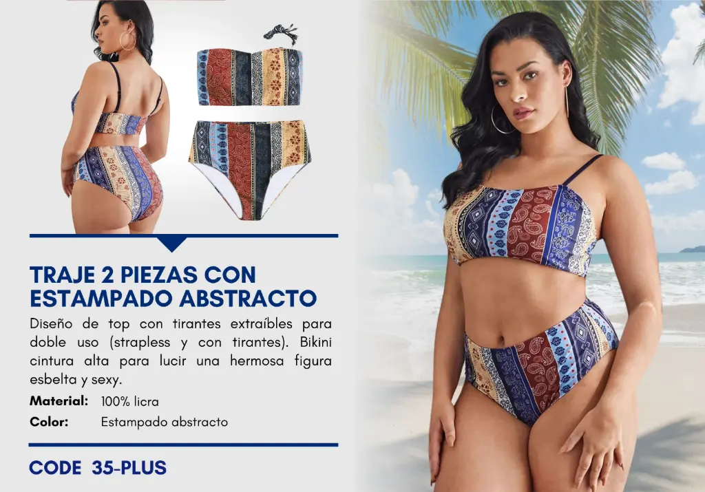 Traje de Baño Para Mujer PLUS Elite Swim PLUS-35