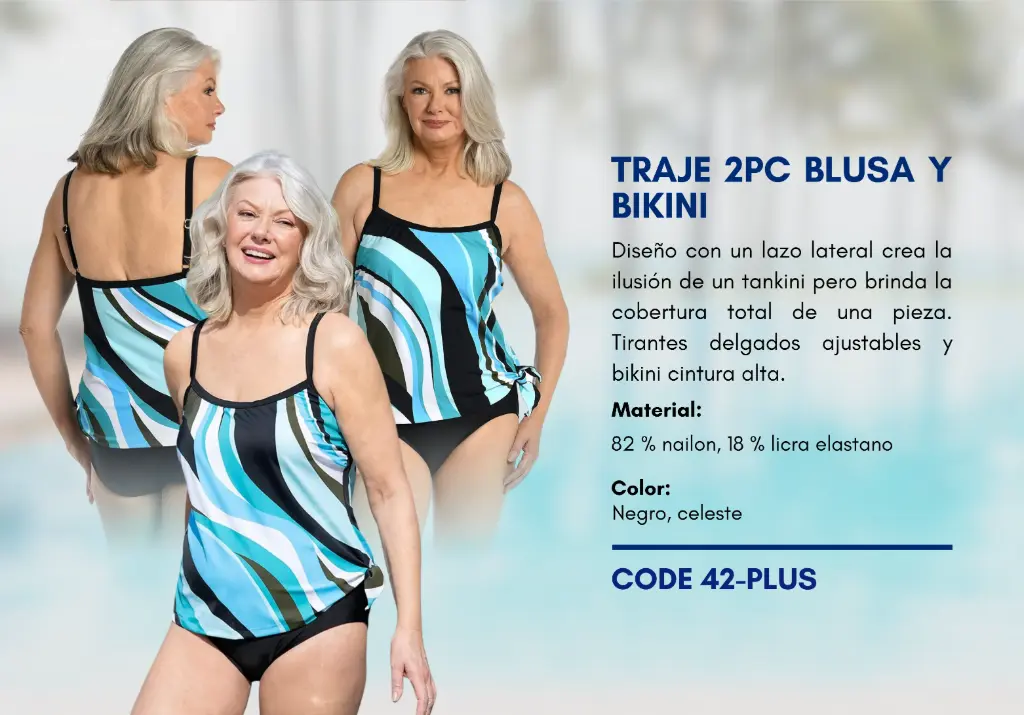 Traje de Baño Para Mujer PLUS Elite Swim PLUS-42