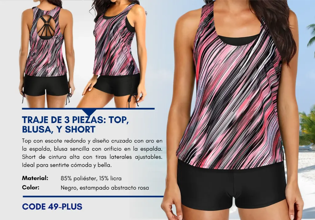 Traje de Baño Para Mujer PLUS Elite Swim PLUS-49