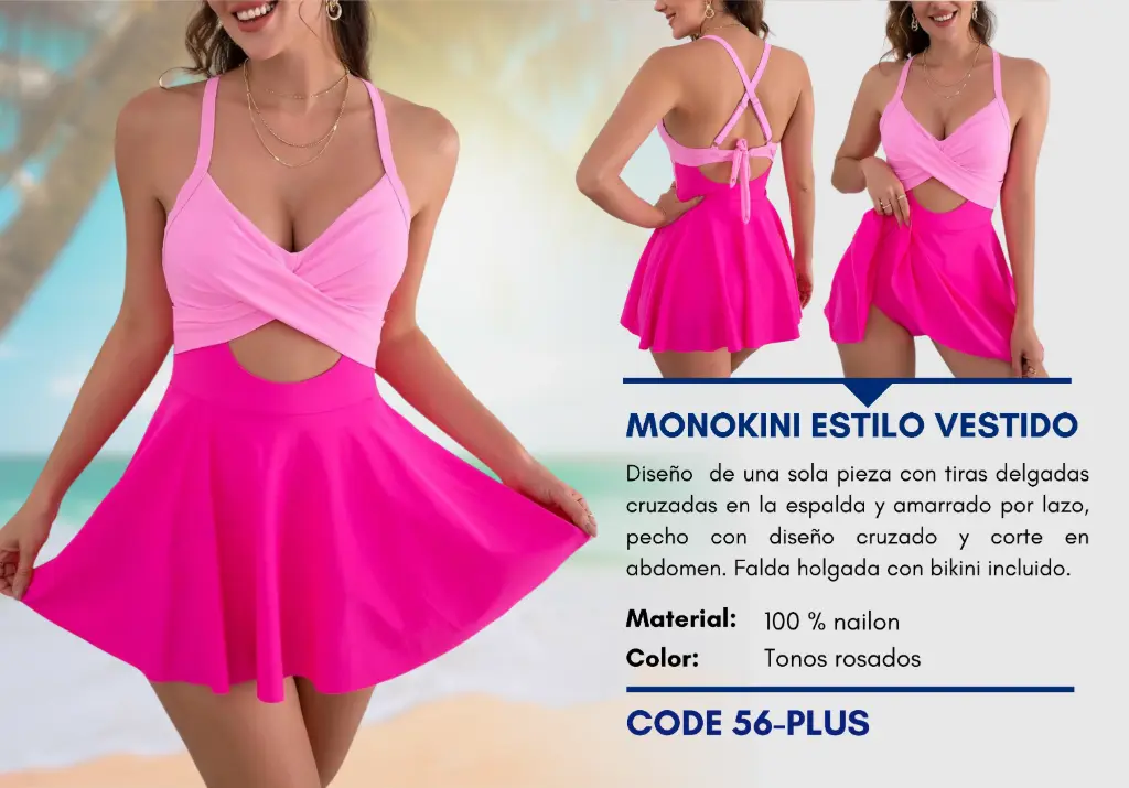 Traje de Baño Para Mujer PLUS Elite Swim PLUS-56