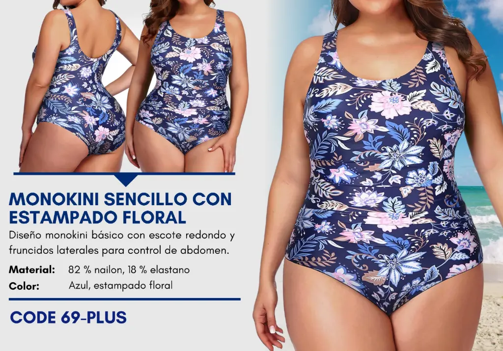 Traje de Baño Para Mujer PLUS Elite Swim PLUS-69