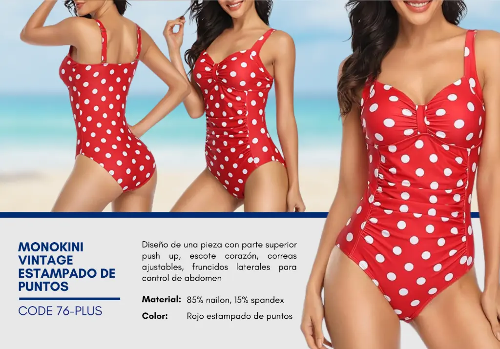 Traje de Baño Para Mujer PLUS Elite Swim PLUS-76