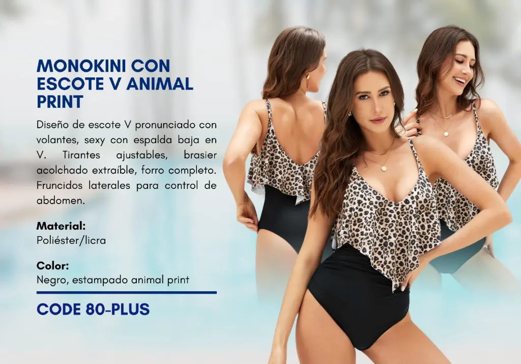 Traje de Baño Para Mujer PLUS Elite Swim PLUS-80