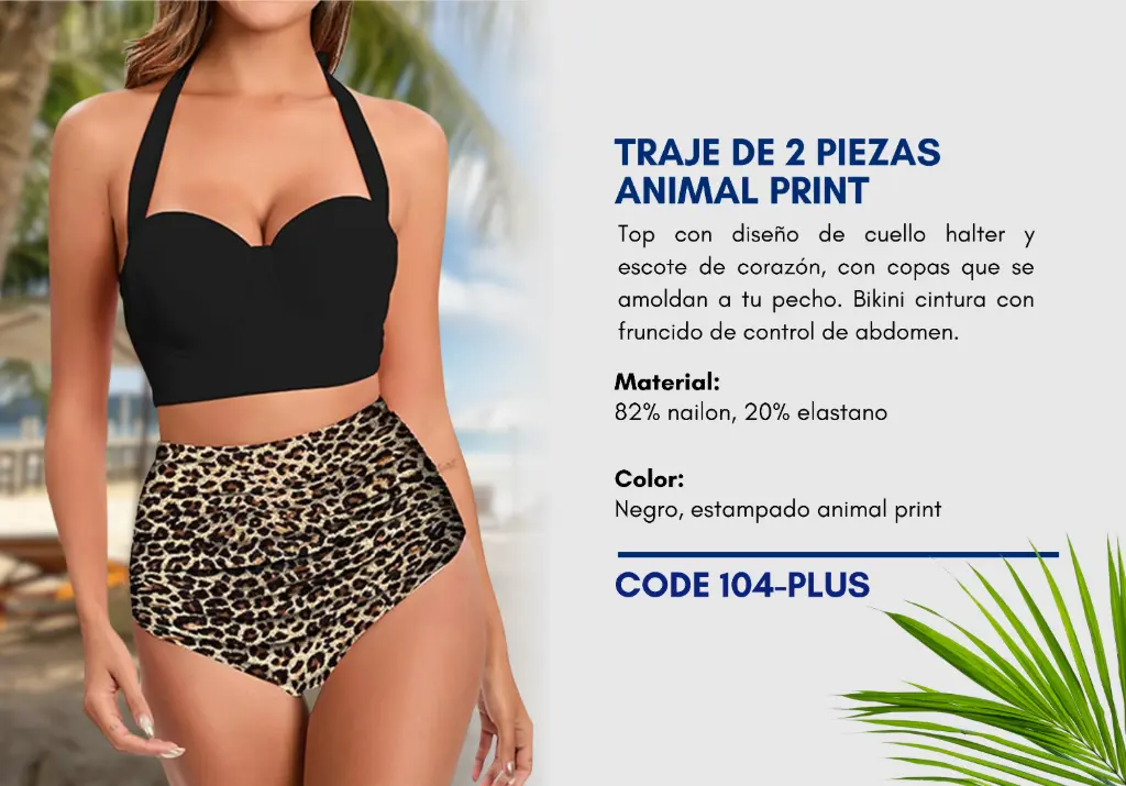 Traje de Baño Para Mujer PLUS Elite Swim PLUS-104