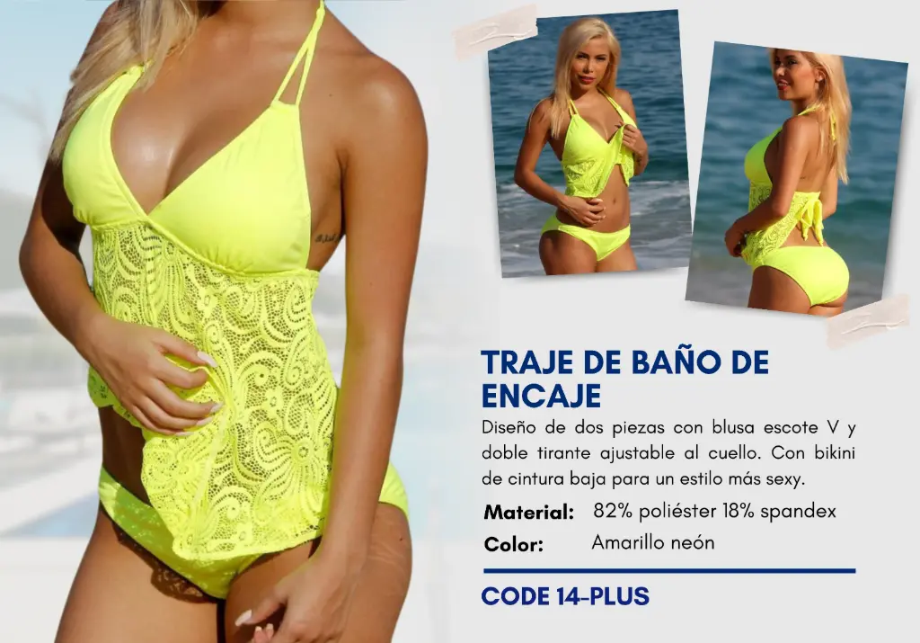 Traje de Baño Para Mujer PLUS Esencial Swim PLUS-14