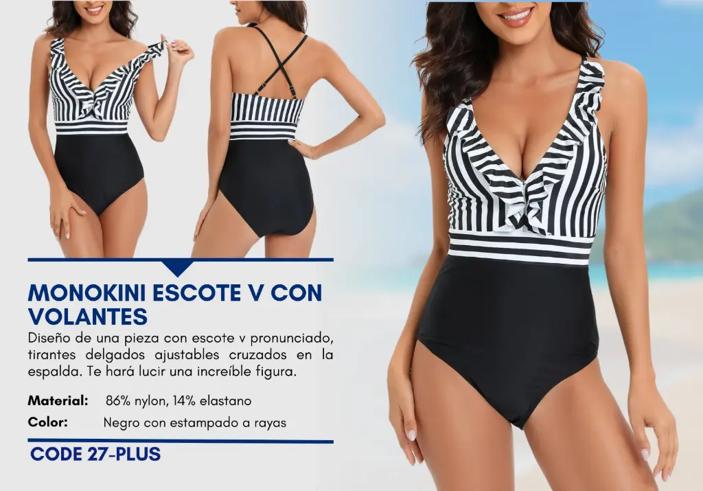 Traje de Baño Para Mujer PLUS Esencial Swim PLUS-27