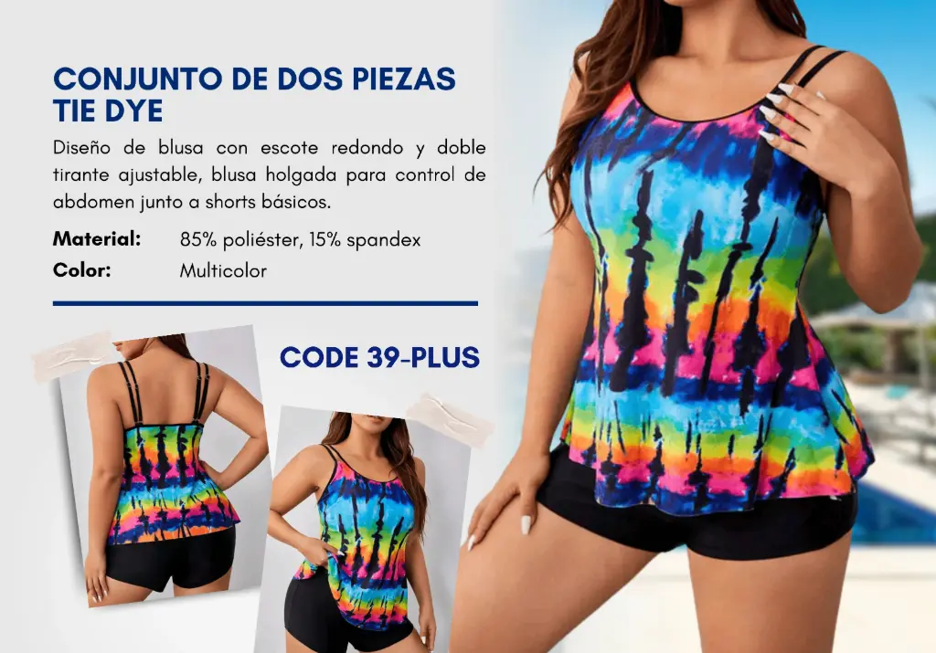 Traje de Baño Para Mujer PLUS Esencial Swim PLUS-39
