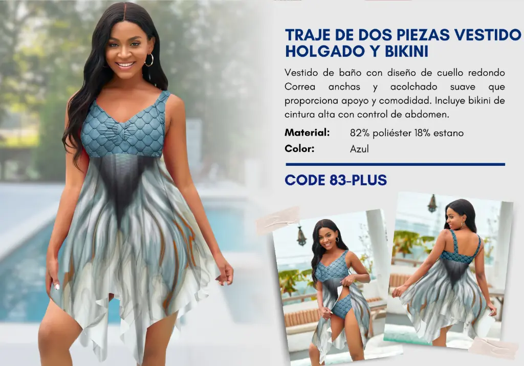Traje de Baño Para Mujer PLUS Esencial Swim PLUS-83