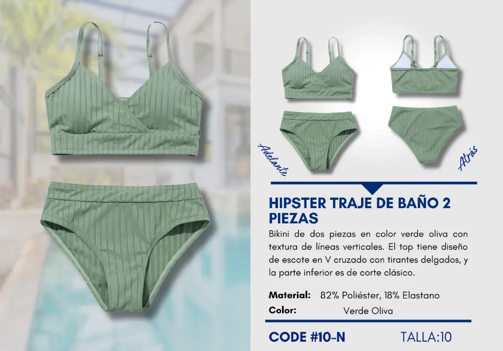 Traje de Baño Para Niña 10Y Kids Swim N-10