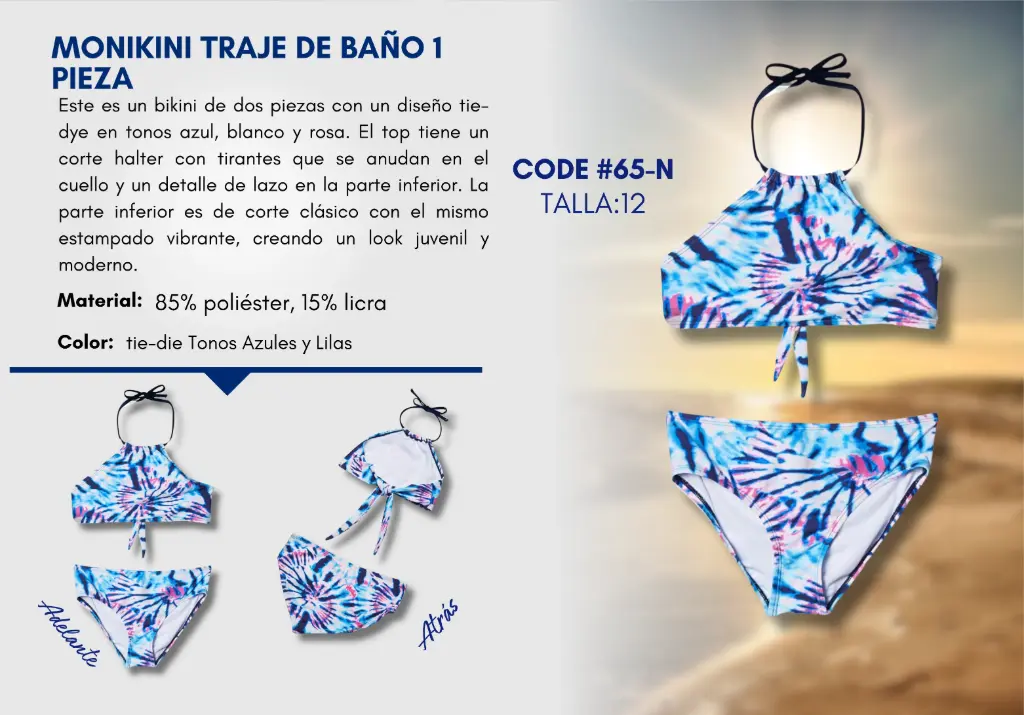 Traje de Baño Para Niña 12Y Kids Swim N-65