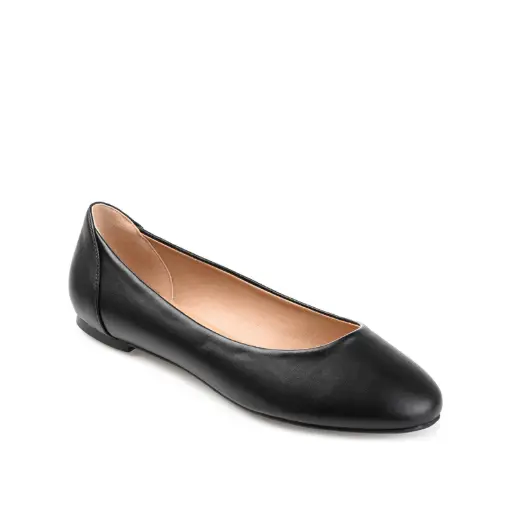 [Journee Collection Womens Kavn Ballet Flats - Black 8 Medium] Bailarinas Kavn Para Mujer De La Colección Journee - Negro, Talla 8 Mediana | 52574427592 TRG187860179