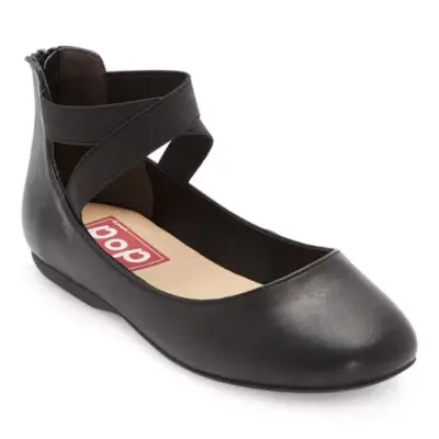 [Pop Womens Leaf Ballet Flats - BLACK 8 MEDIUM] Bailarinas Pop Leaf Para Mujer - Negro 8 Mediano | 885044268025 TRG188556668