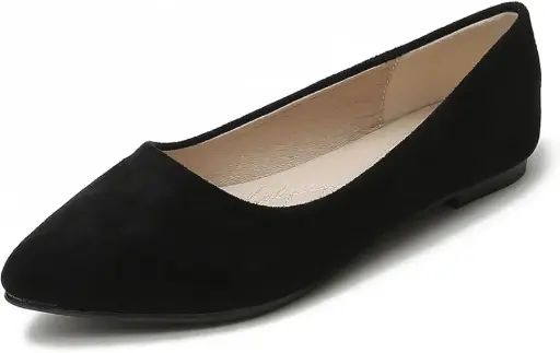 [Qupid Womens Swirl-328 Pointed Toe Ballet Flats - BLACK 7 1/2 MEDIUM] Bailarinas Qupid Swirl-328 De Punta Para Mujer - Negro 7 1/2 Mediano | 195180189413 TRG188383813