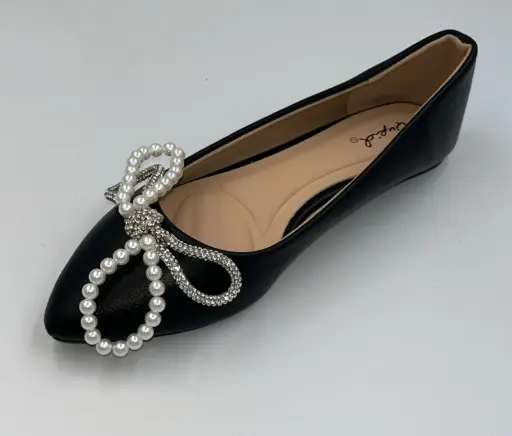 [Qupid Womens Swirl-328 Pointed Toe Ballet Flats - BLACK 7 1/2 MEDIUM] Bailarinas Qupid Swirl-328 De Punta Para Mujer - Negro 7 1/2 Mediano | 195180189413 TRG188383813
