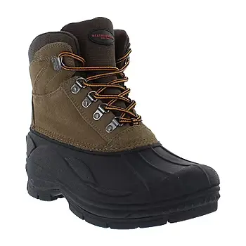 [Weatherproof Mens Alfred Waterproof Insulated Flat Heel Winter Boots - TAN 13 MEDIUM] Botas De Invierno Alfred Para Hombre, Impermeables, Con Aislamiento Y Tacón Plano - Tan 13 Medium | 196064344331 TRG187797969