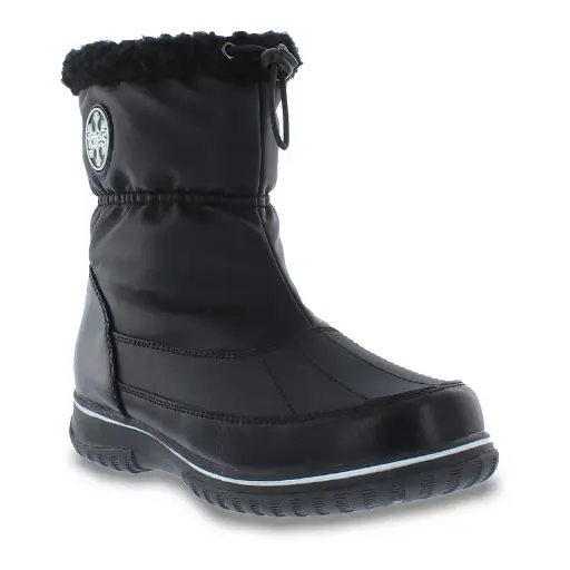 [Totes Womens Ariana Waterproof Flat Heel Winter Boots - BLACK 8 MEDIUM] Botas De Invierno De Tacón Plano Impermeables Ariana Para Mujer De Totes - Negro 8 Mediano | 196064351308 TRG187798384