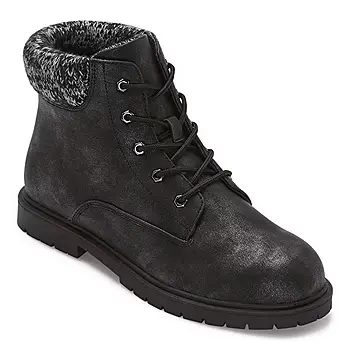 [Thereabouts Little & Big Girls Ember Flat Heel Hiking Boots - OFF WHITE 11 MEDIUM] Botas De Senderismo De Tacón Plano Ember Para Niñas Pequeñas Y Grandes De Thereabouts - Blanco Rojo 11 Mediano | TRG192807511