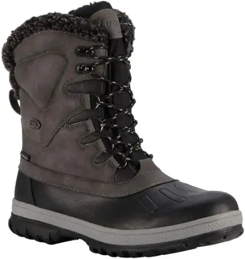 [Lugz Mens Anorak Flat Heel Work Boots - GRAY 8 1/2 MEDIUM] Botas De Trabajo Lugz Anorak De Tacón Plano Para Hombre - Gris 8 1/2 Mediano | 737182616049 TRG187860571