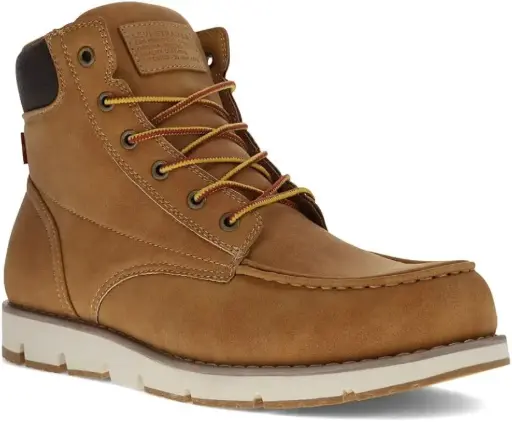 [Levi 's Mens Dean Oberyn 2.0 Flat Heel Lace Up Boots - WHEAT BROWN 8 MEDIUM] Botas Levi'S Dean Oberyn 2.0 De Tacón Plano Con Cordones Para Hombre - Marrón Trigo 8 Mediano | TRG192761202
