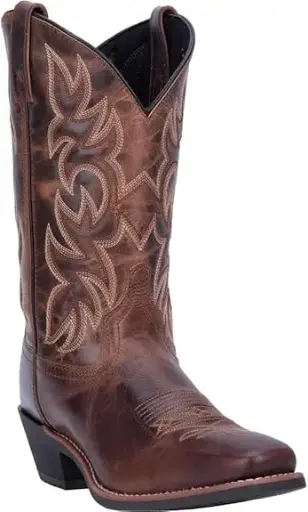[Laredo Mens Breakout Block Heel Cowboy Boots - Rust 8 1/2 Medium] Botas Vaqueras Laredo Para Hombre Con Tacón De Bloque Breakout - Óxido 8 1/2 Mediano | 679145422949 TRG187861493