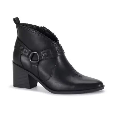 [Frye And Co . Womens Jude Stacked Heel Booties - BLACK 8 1/2 MEDIUM] Botines De Tacón Alto Jude Para Mujer De Frye & Co. - Negro, 8 1/2 Mediano | 718987085964 TRG187601031