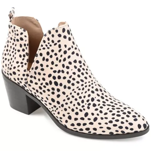 [Journee Collection Womens Lola Stacked Heel Booties - ANIMAL 7 1/2 MEDIUM] Botines De Tacón Apilado Lola Para Mujer De La Colección Journee - Animal 7 1/2 Mediano | 52574693638 TRG187860164