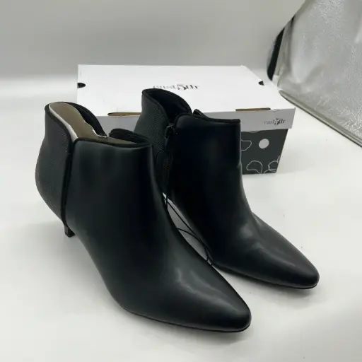 [East Fifth East 5Th Womens Freya Kitten Heel Booties - DARK GREY 9 MEDIUM] Botines De Tacón Bajo Freya Para Mujer De East Fifth East 5Th - Gris Oscuro 9 Mediano | TRG191579363