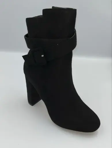 [New York & Company Womens Luella Block Heel Booties - BLACK 7 1/2 MEDIUM] Botines De Tacón Cuadrado Luella Para Mujer De New York & Company - Negro 7 1/2 Mediano | TRG185041214