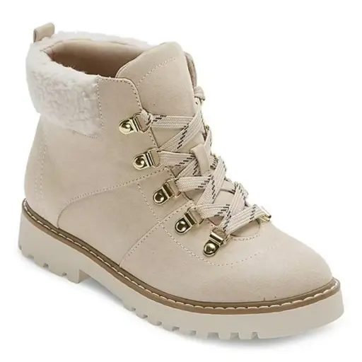 [St. John`S Bay St. John's Bay Womens Shawna Block Heel Booties - CREAM 8 MEDIUM] Botines De Tacón Cuadrado Shawna Para Mujer De St. John'S Bay - Crema 8 Mediano | TRG191576028