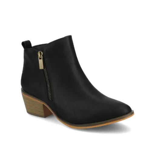 [Journee Collection Womens Rebel Booties Block Heel - BLACK 8 MEDIUM] Botines Rebel De Tacón Cuadrado Para Mujer De La Colección Journee - Negro 8 Mediano | 52574400601 TRG187601173