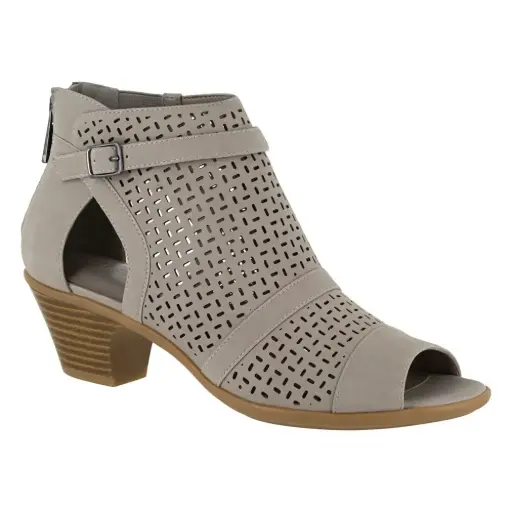 [Easy Street Carrigan Womens Slip-On Booties - Grey 8 1/2 Wide] Botines Sin Cordones Easy Street Carrigan Para Mujer - Gris, 8 1/2 De Ancho | 889885133009 TRG187601213