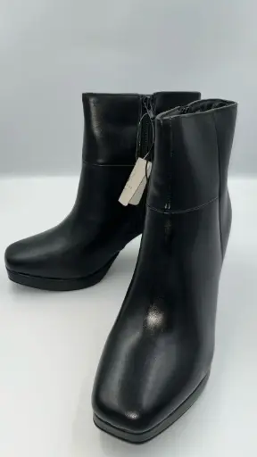 [Worthington Womens Gio Block Heel Booties - BLACK 9 MEDIUM] Botines Worthington Gio De Tacón Cuadrado Para Mujer - Negro 9 Mediano | TRG191575099