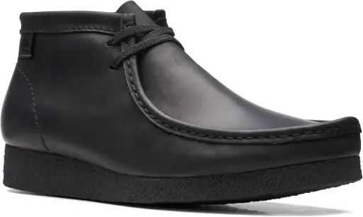[Clarks Of England Clarks Mens Shacre Flat Heel Chukka Boots - BLACK 10 1/2 WIDE] Clarks Of England Clarks Botas Chukka De Tacón Plano Shacre Para Hombre - Negro 10 1/2 Ancho | 889303340200 TRG187799151
