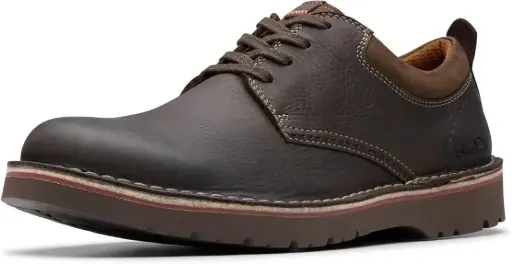 [Clarks Of England Clarks Mens Eastford Low Oxford Shoes - DARK BROWN 9 WIDE] Clarks Of England Zapatos Oxford Bajos Eastford Para Hombre - Marrón Oscuro, 9 De Ancho | TRG185041302