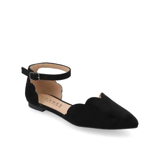 [Journee Collection Womens Lana-Wd Pointed Toe Ballet Flats-Wide Width - BLACK 7 1/2 WIDE] Colección Journee Lana-Wd - Bailarinas De Punta Ancha Para Mujer - Negro - 7 1/2 De Ancho | 194593672246 194593672246