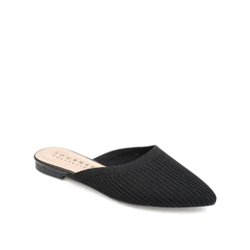 [Journee Collection Womens Aniee Slip-On Shoe - BLACK 10 WIDE] Colección Journee Zapato Sin Cordones Aniee Para Mujer - Negro, 10 Ancho | 194593631342 TRG187600854