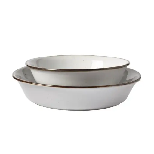 [Gallery Geneva 2-Pc. Stoneware Serving Bowl - WHITE ONE SIZE] Cuenco Para Servir De Gres Gallery Geneva (2 Piezas) - Blanco, Tamaño Único | 48552579612