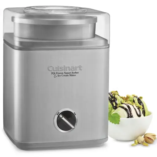[Cuisinart ICE-30BCP1 2 Qt. Stainless Steel Ice Cream Maker with Motor] Cuisinart Ice-30Bcp1 - Heladera De Acero Inoxidable De 2 Cuartos Con Motor | 86279168009 TRG182399699