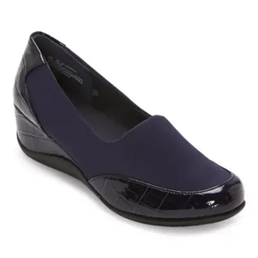 [East Fifth East 5Th Womens Elander Slip-On Shoe - NAVY 5 1/2 MEDIUM] East Fifth East 5Th Elander - Zapato Sin Cordones Para Mujer - Azul Marino 5 1/2 Mediano | 198272148480 TRG187797101