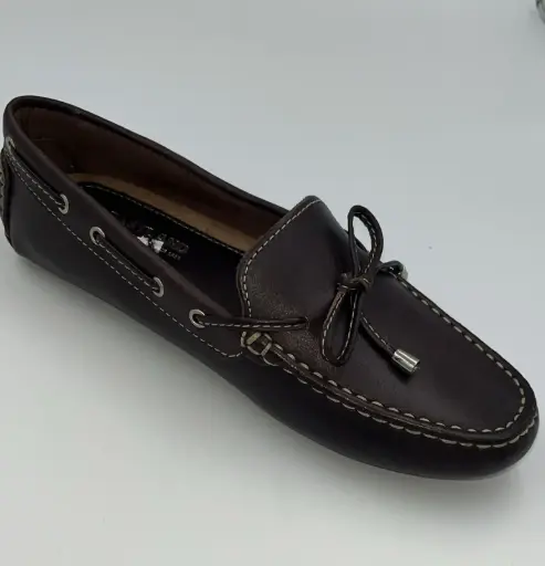 [Eastland Womens Marcella Slip-On Shoe - Brown 6 Medium] Eastland Marcella - Zapato Sin Cordones Para Mujer - Marrón 6 (Talla Mediana) | 94352373790 TRG187601023