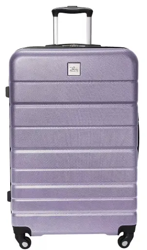 [Skyway Everett 28" Hardside Lightweight Luggage - Silver Lilac SILVER LILIAC ONE SIZE] Equipaje Ligero Skyway Everett De 28 Pulgadas Con Laterales Rígidos - Lila Plateado. Talla Única. | 19655790853 TRG190472880