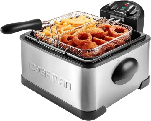 [DEEP FRYER - IMPORT-RJ BRANDS LLC - CHEFMAN XL DEEP FRYER WITH DIVIDER] Freidora - Import-Rj Brands Llc - Freidora Chefman Xl Con Divisor | 810087842499 TRG185978455