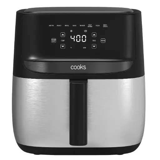 [Cooks By Jcp Home Cooks 6 Quart Air Fryer Touchscreen 22323 22323C - STAINLESS STEEL ONE SIZE] Freidora De Aire De 6 Cuartos Con Pantalla Táctil Cooks By Jcp Home Cooks 22323 22323C - Acero Inoxidable | 198272110777 TRG187118799