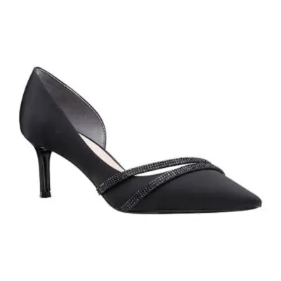 [I. Miller Womens Nico Pointed Toe Kitten Heel Pumps - BLACK 9 1/2 MEDIUM] I. Miller - Zapatos De Tacón Bajo Con Punta Puntiaguda Nico Para Mujer - Negro 9 1/2 Mediano | 194550241560 TRG187804385