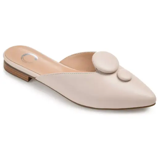 [Journee Collection Womens Mallorie Mules - Nude 7 1/2 Medium] Journee Collection Mallorie Mules Para Mujer - Desnudo 7 1/2 Mediano | 52574887198 TRG188575052