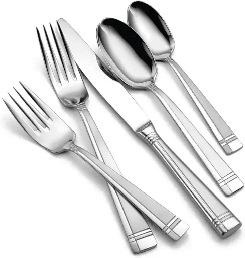[Oneida Amsterdam 45-Pc. Flatware Set - AMSTERDAM ONE SIZE] Juego De Cubiertos Oneida Amsterdam De 45 Piezas - Talla Única Amsterdam | 78737213826 TRG190137662