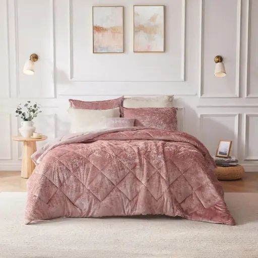 [Intelligent Design Isabel Hypoallergenic Quilt Set - Blush] Juego De Edredón Hipoalergénico Isabel De Intelligent Design - Rubor | 22164182224 TRG180026954